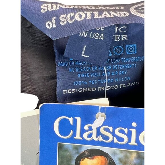 Sunderland Of Scotland Mens Textured Classic Pullover Vest Black White Golf L Sp - Picture 5 of 16